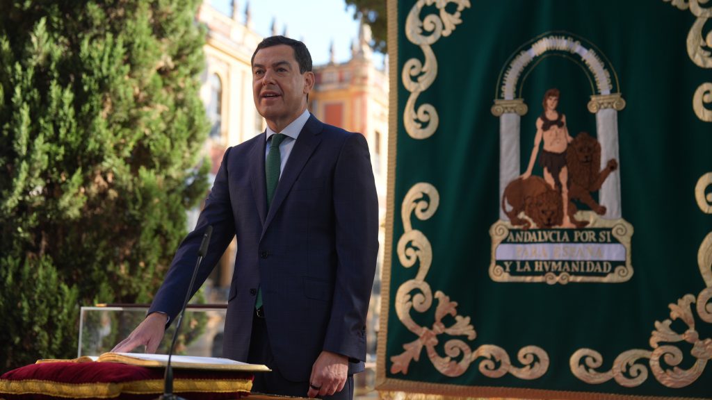 20260705 Juanma Moreno, en su toma de posesión como presidente de la Junta de Andalucía en la XIII Legislatura