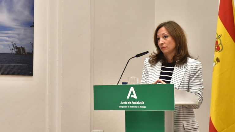 Patricia Navarro, en la sede de la Delegación del Gobierno de la Junta en Málaga