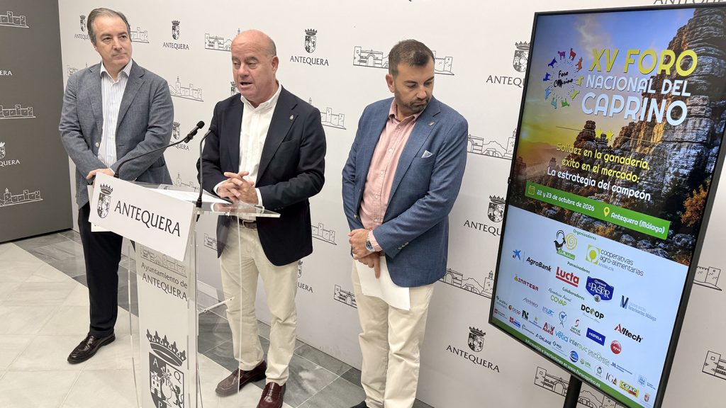 20261013 Presentación del XV Foro Nacional del Caprino, que se celebrará en Antequera