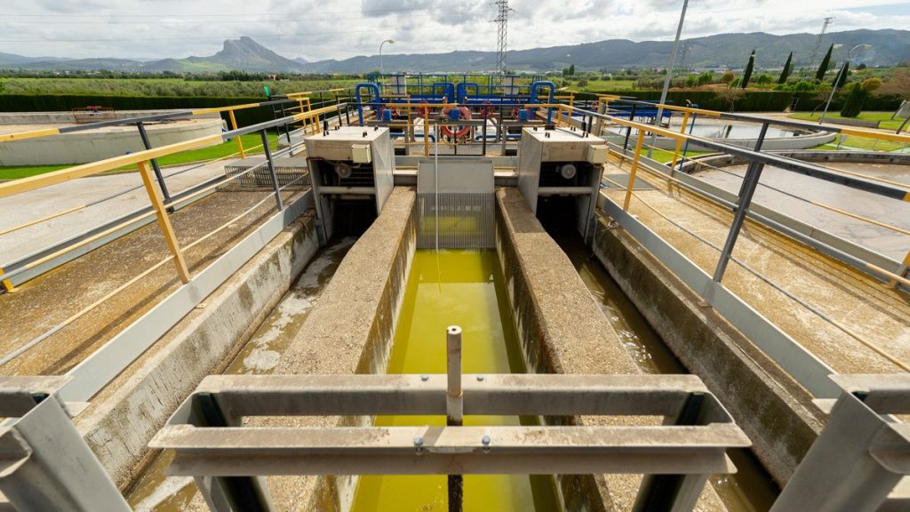 Instalaciones de la Estaciíon Depuradora de Aguas Residuales de Antequera (foto Aguas del Torcal)